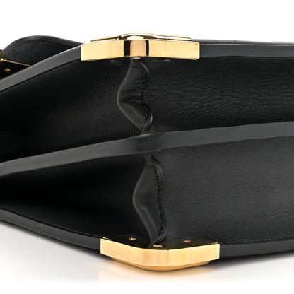 Louis Vuitton Calfskin Nanogram Embossed Dauphine MM Black 10 of 10