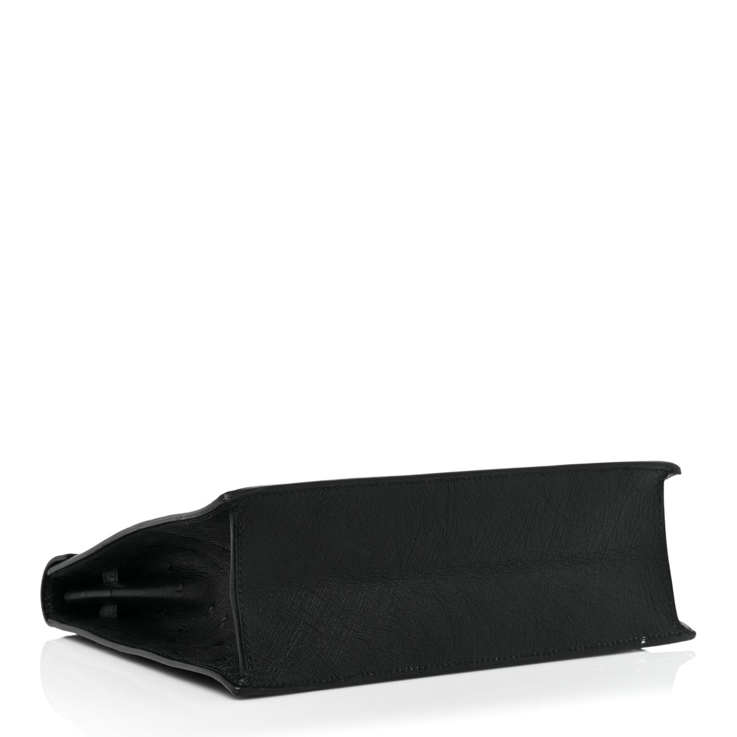 Ostrich Kelly Danse II Belt Bag Black