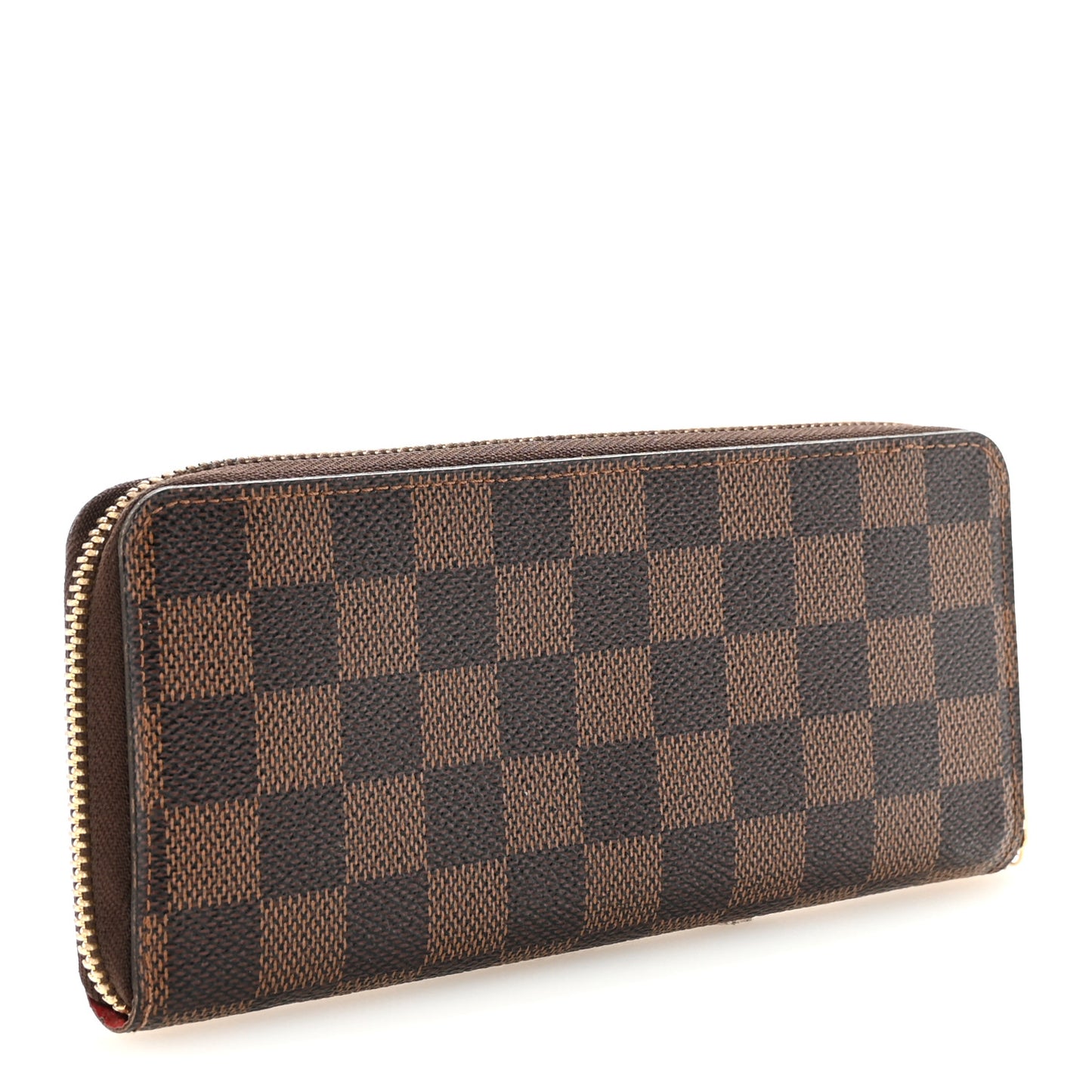 Damier Ebene Clemence Wallet Cherry