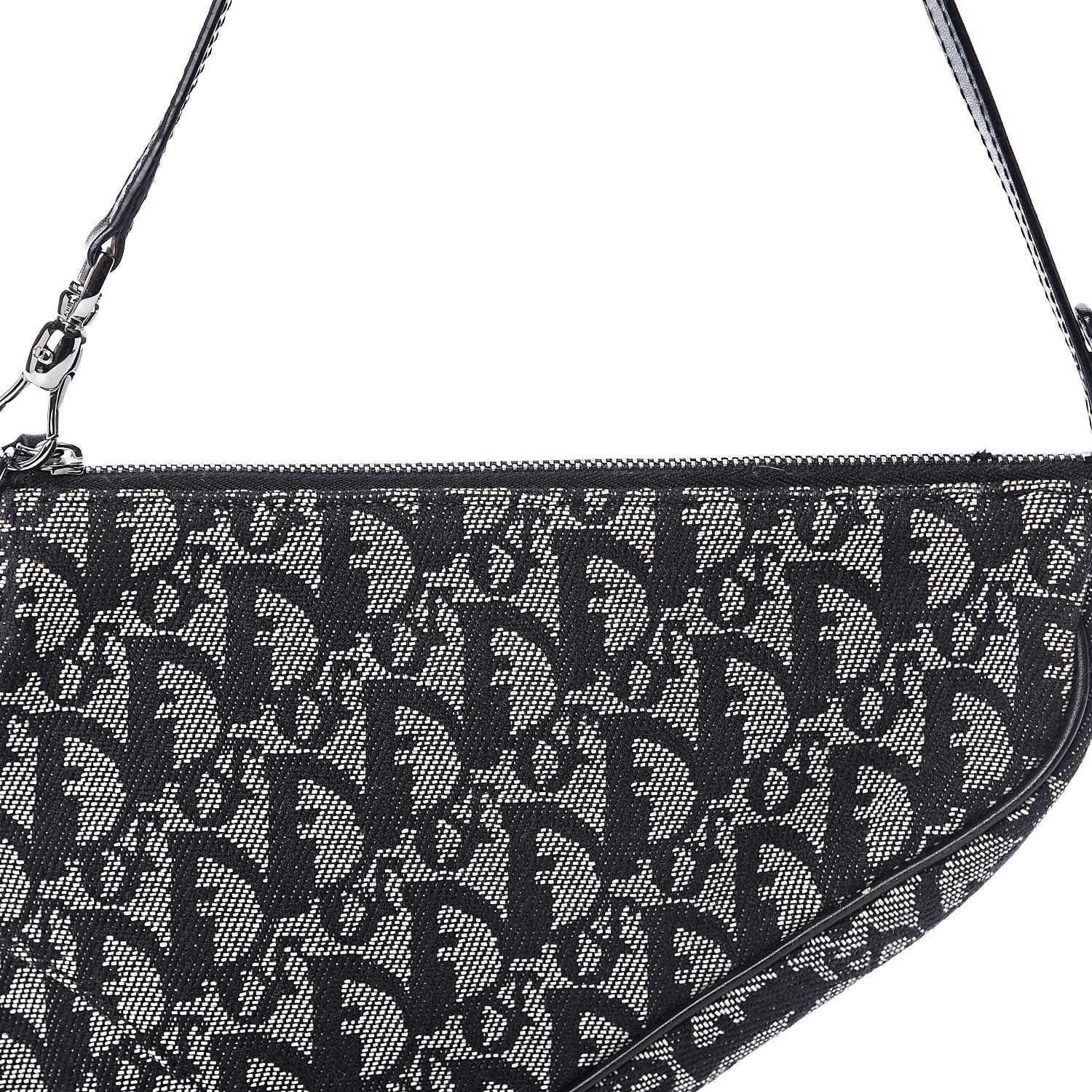 Christian Dior Monogram Mini Saddle Pochette Black 6 of 8