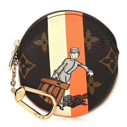 Louis Vuitton Monogram Groom Round Coin Purse 1 of 8