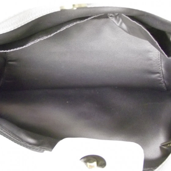 Leather Metal Mosaic Studs Flap White