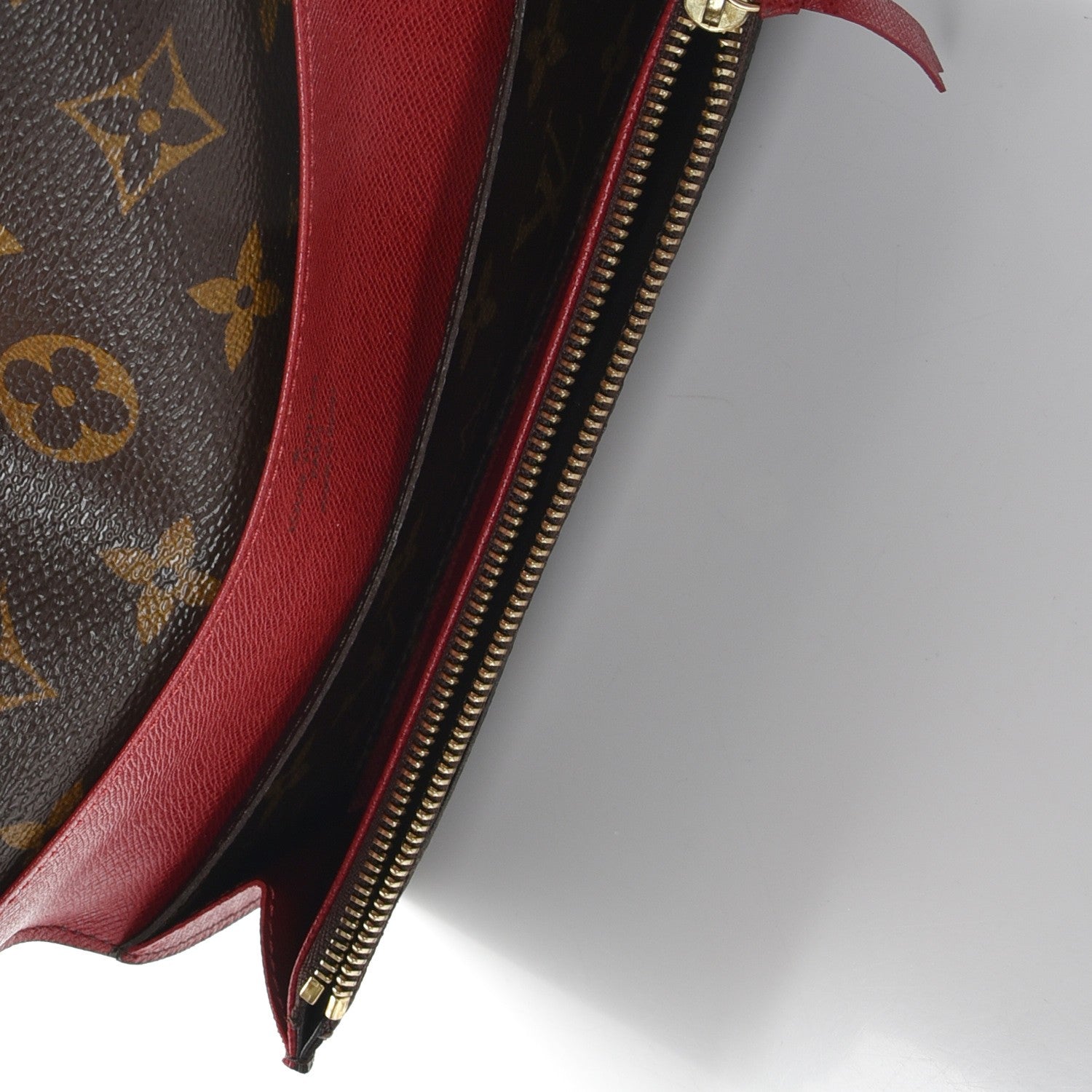 Louis Vuitton Monogram Emilie Wallet Red 5 of 12