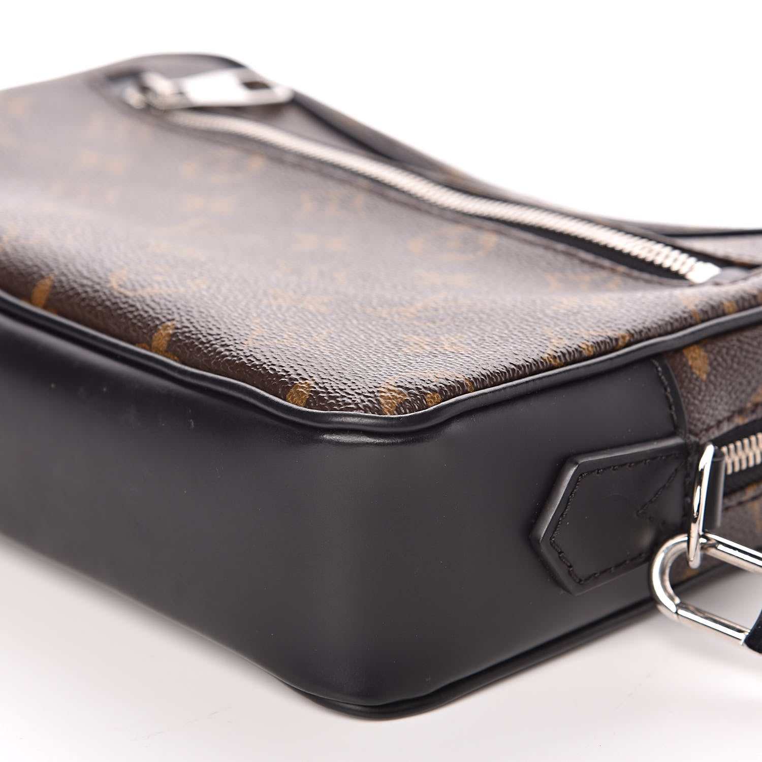 Louis Vuitton Monogram Macassar Kasai Clutch Black 8 of 10