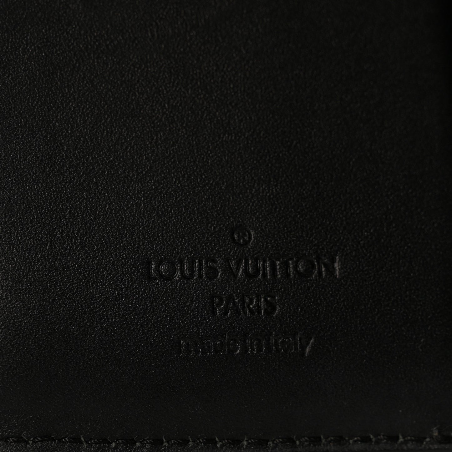 Patent Calfskin Monogram Cherrywood Compact Wallet Black