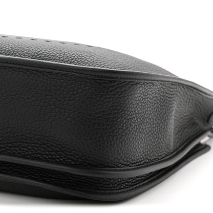 Hermes Taurillon Clemence Evelyne III GM Black 10 of 11