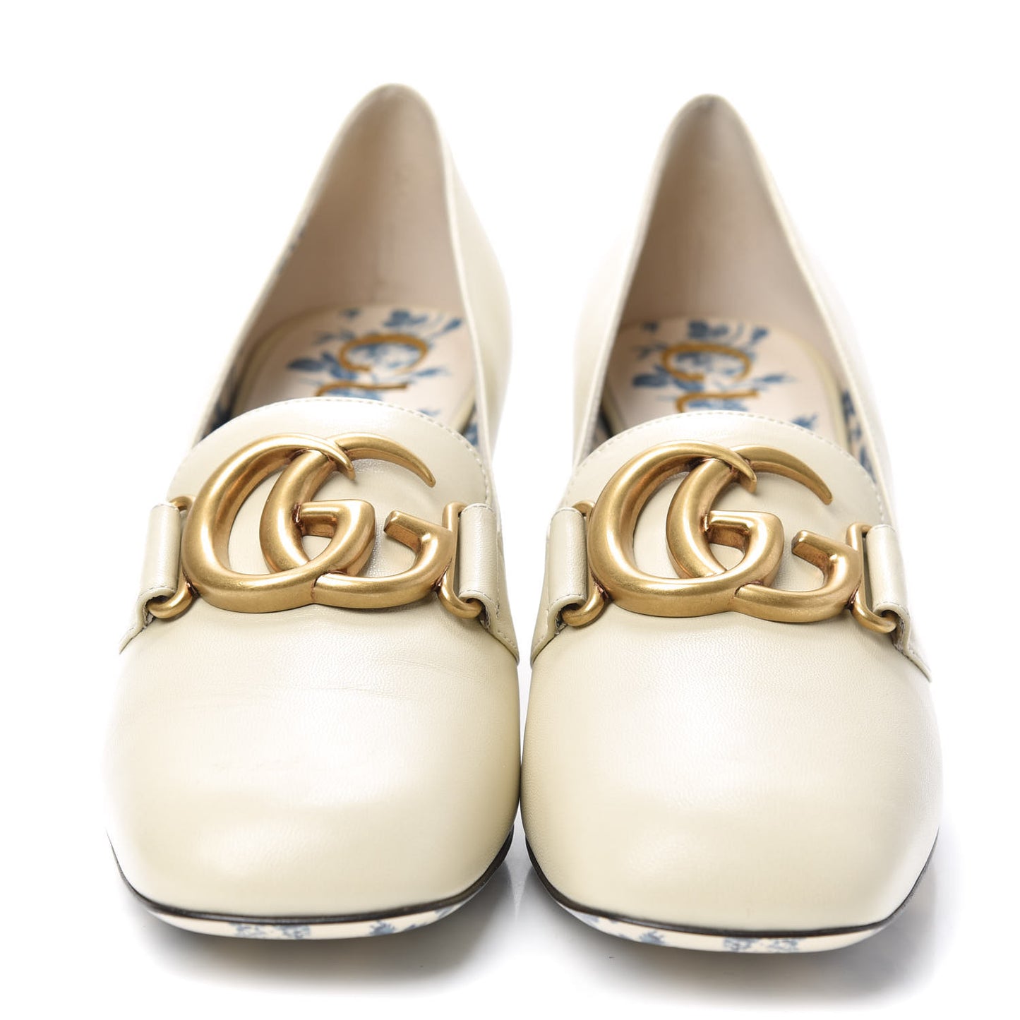 Malaga Kid GG Victoire 55mm Loafer Pumps 39.5 Vintage White