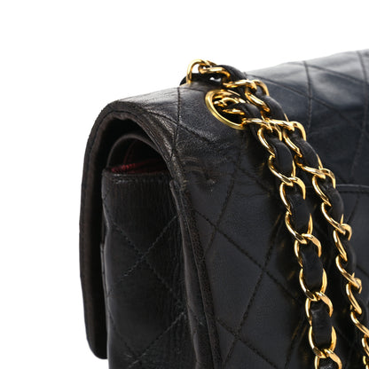 Chanel Lambskin Quilted Medium Double Flap Black 14 of 14
