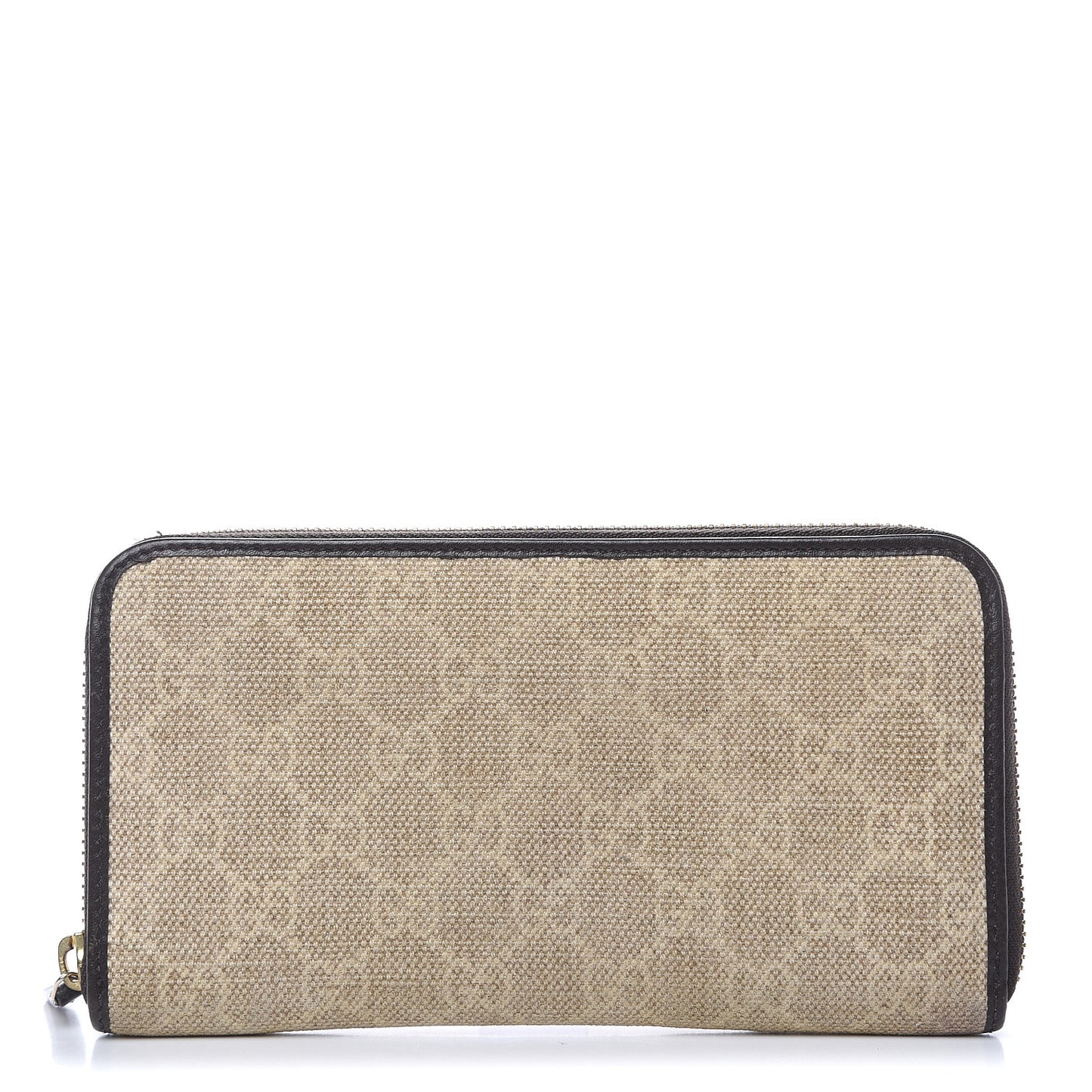Monogram Zip Around Wallet Dark Brown