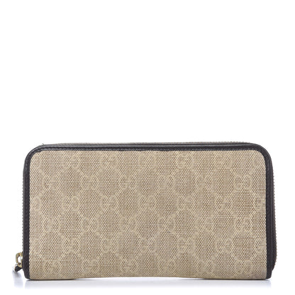 Gucci Monogram Zip Around Wallet Dark Brown 1 of 12