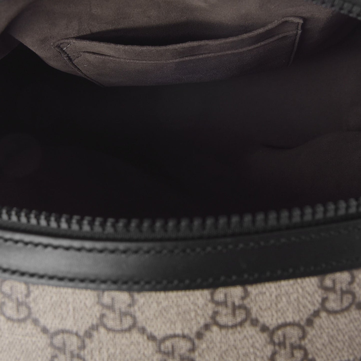 GG Supreme Monogram Small Eden Day Backpack Black