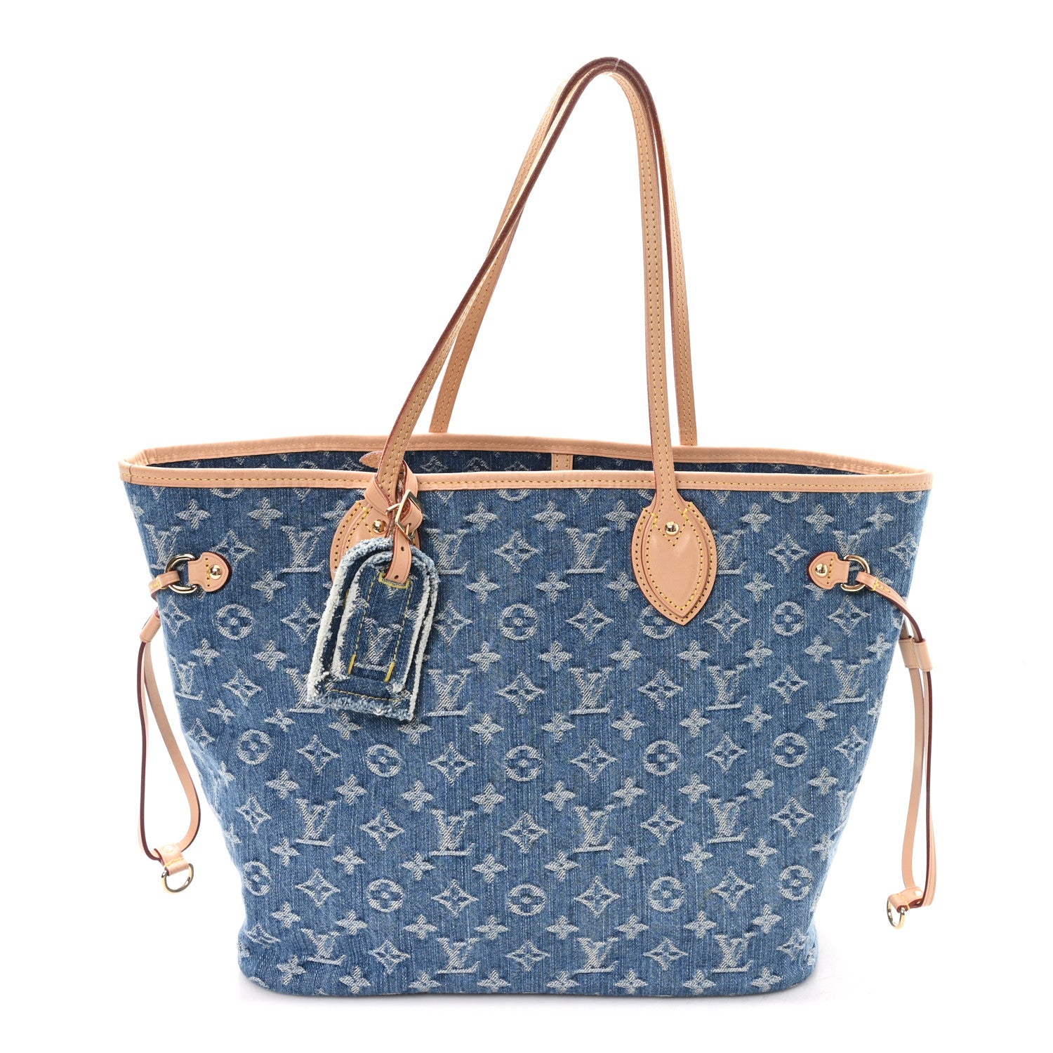 Louis Vuitton Monogram Denim Neo Neverfull MM Blue 1 of 11