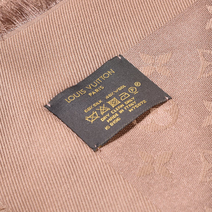 Louis Vuitton Silk Wool Monogram Shawl Dune 4 of 4