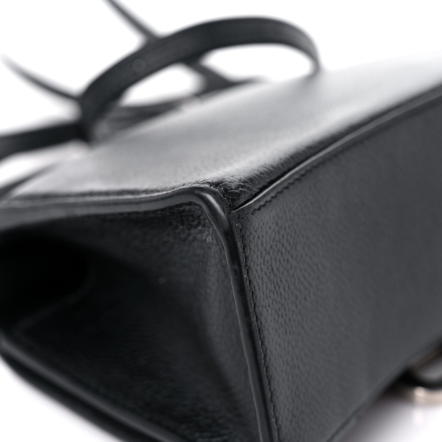Balenciaga Grained Calfskin Hourglass Top Handle Bag XS Black 11 of 18