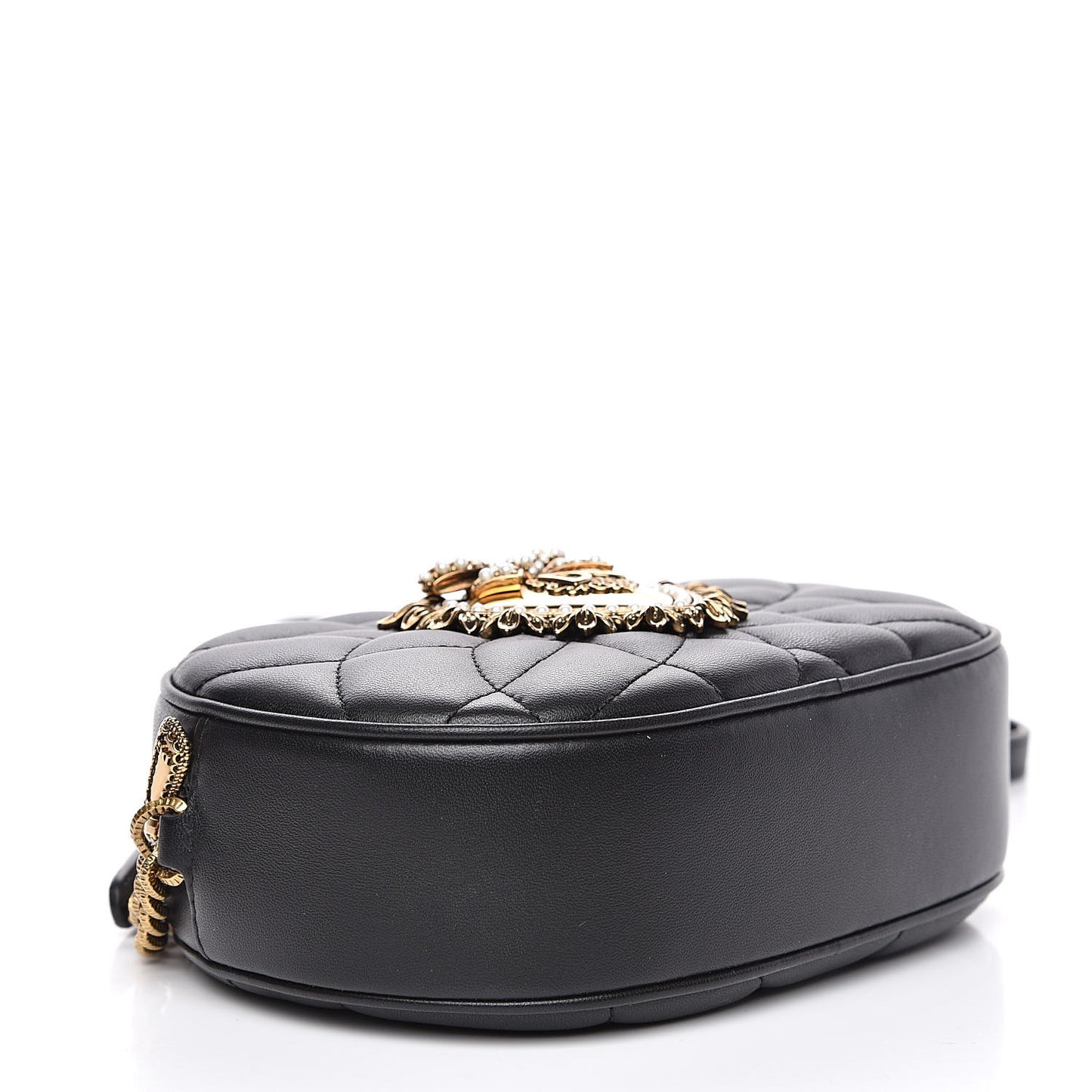 Smooth Calfskin Mini Devotion Camera Bag Black