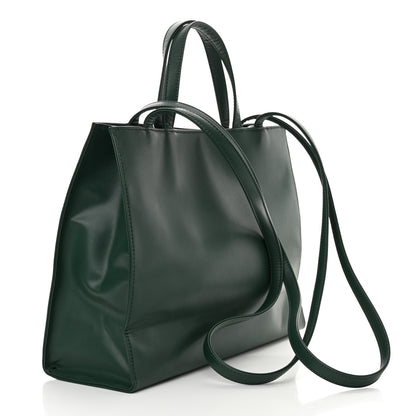 Telfar Vegan Leather Medium Shopping Bag Dark Olive 3 of 10