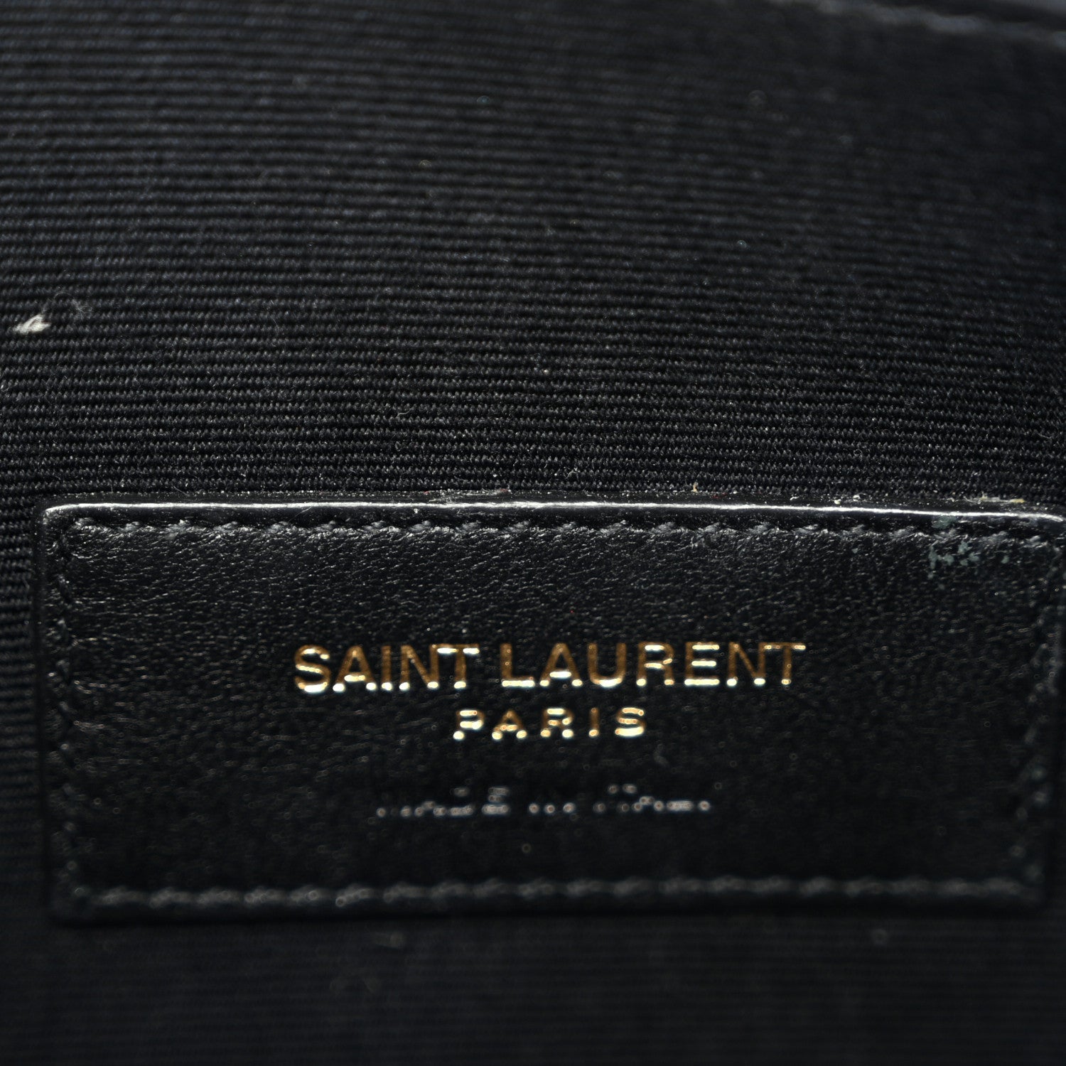 Saint Laurent Grain De Poudre Chevron Monogram Large Bill Pouch Black 6 of 11