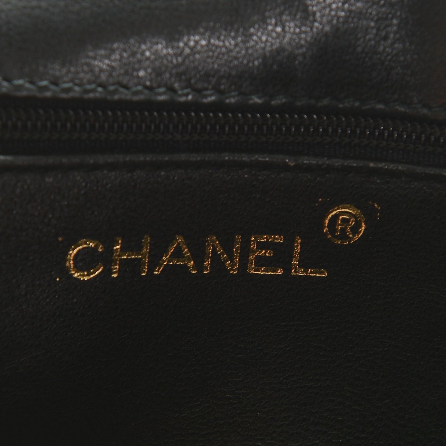 Lambskin Chevron Quilted Mini Flap Black