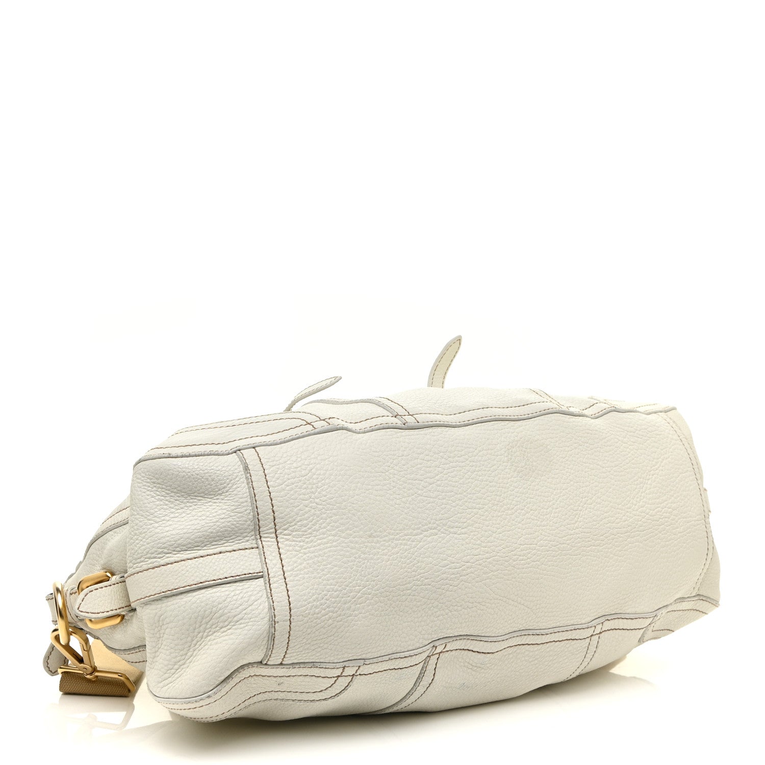 Prada Cervo Antik Shopping Satchel White 4 of 23