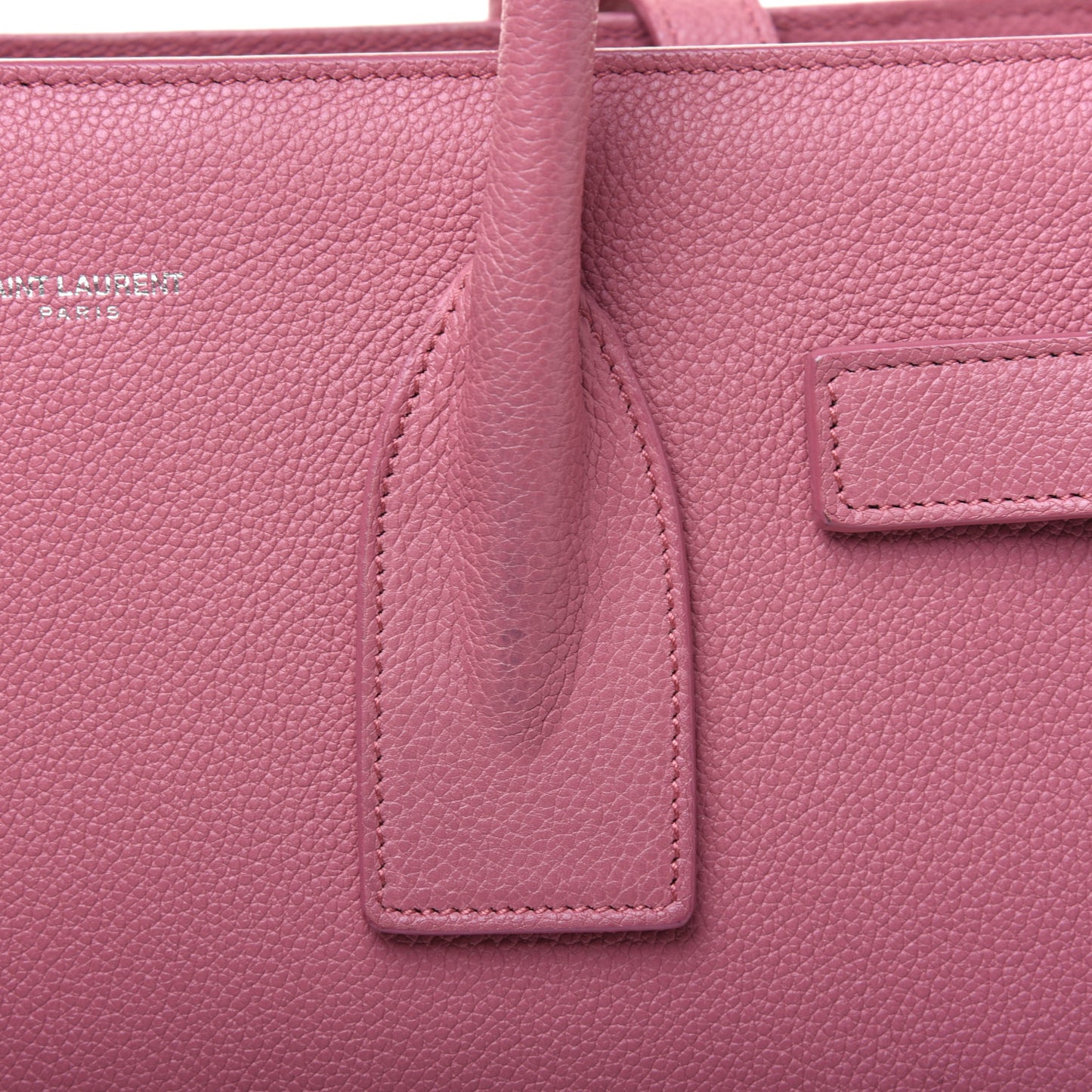 Grained Calfskin Small Sac De Jour Dark Rose