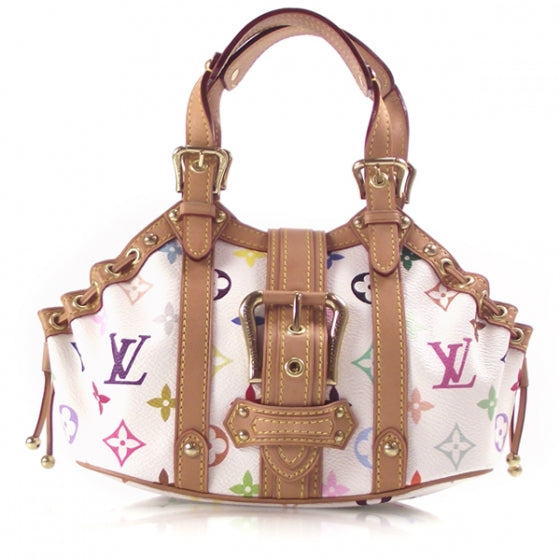 Monogram Multicolor Theda PM White