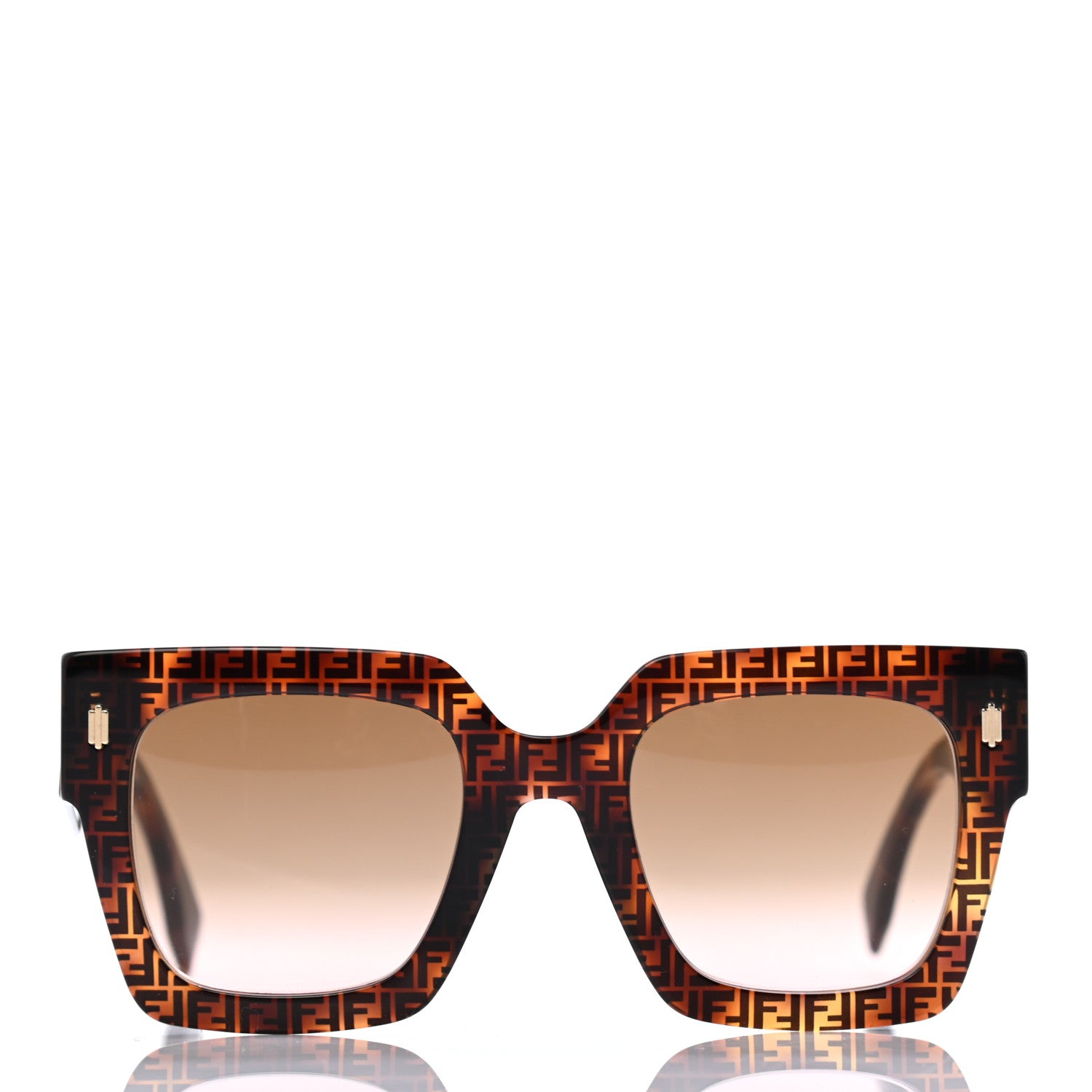 Fendi Acetate FF Sunglasses FF 0457/G/S Havana 2 of 6