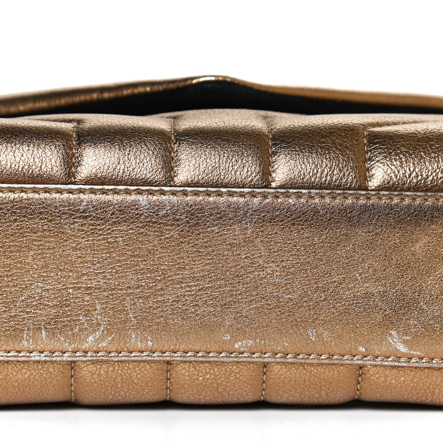 Saint Laurent Metallic Calfskin Y Quilted Monogram Toy Loulou Crossbody Bag Gold 11 of 11