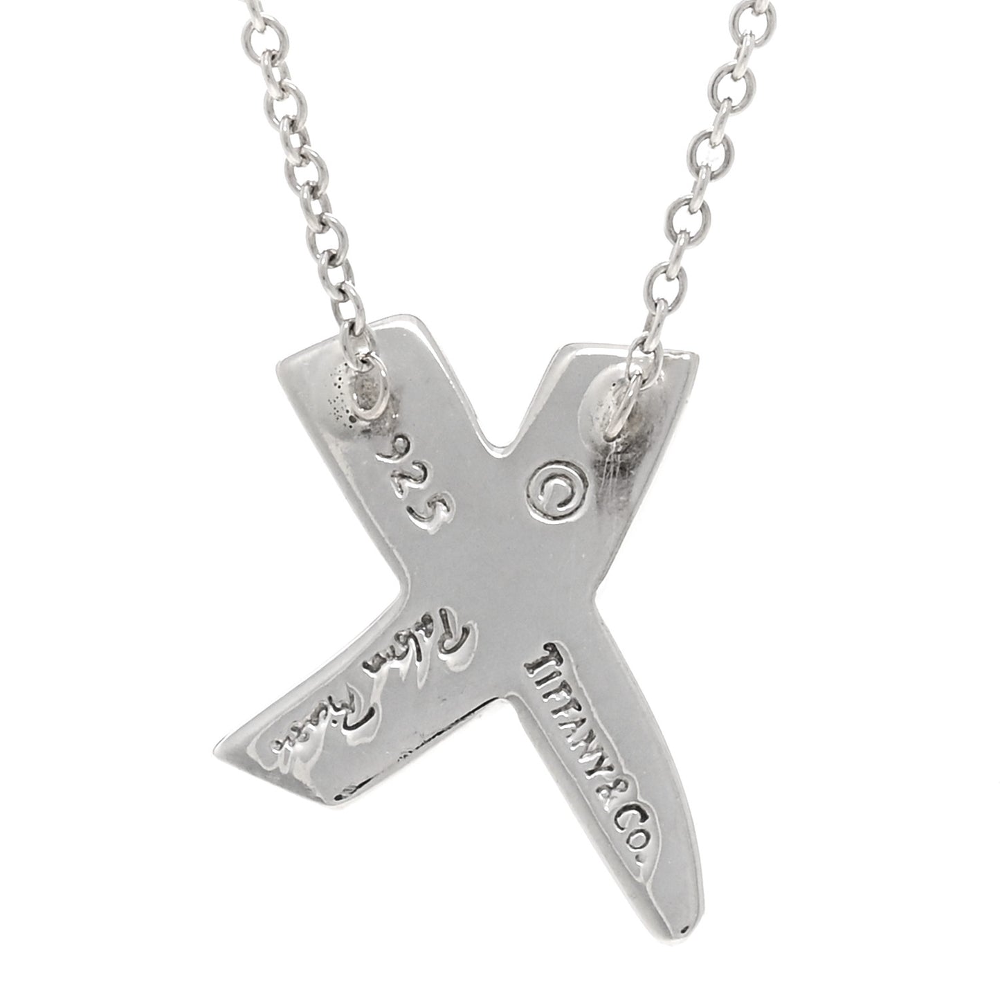 Sterling Silver Paloma Picasso Graffiti X Pendant Necklace