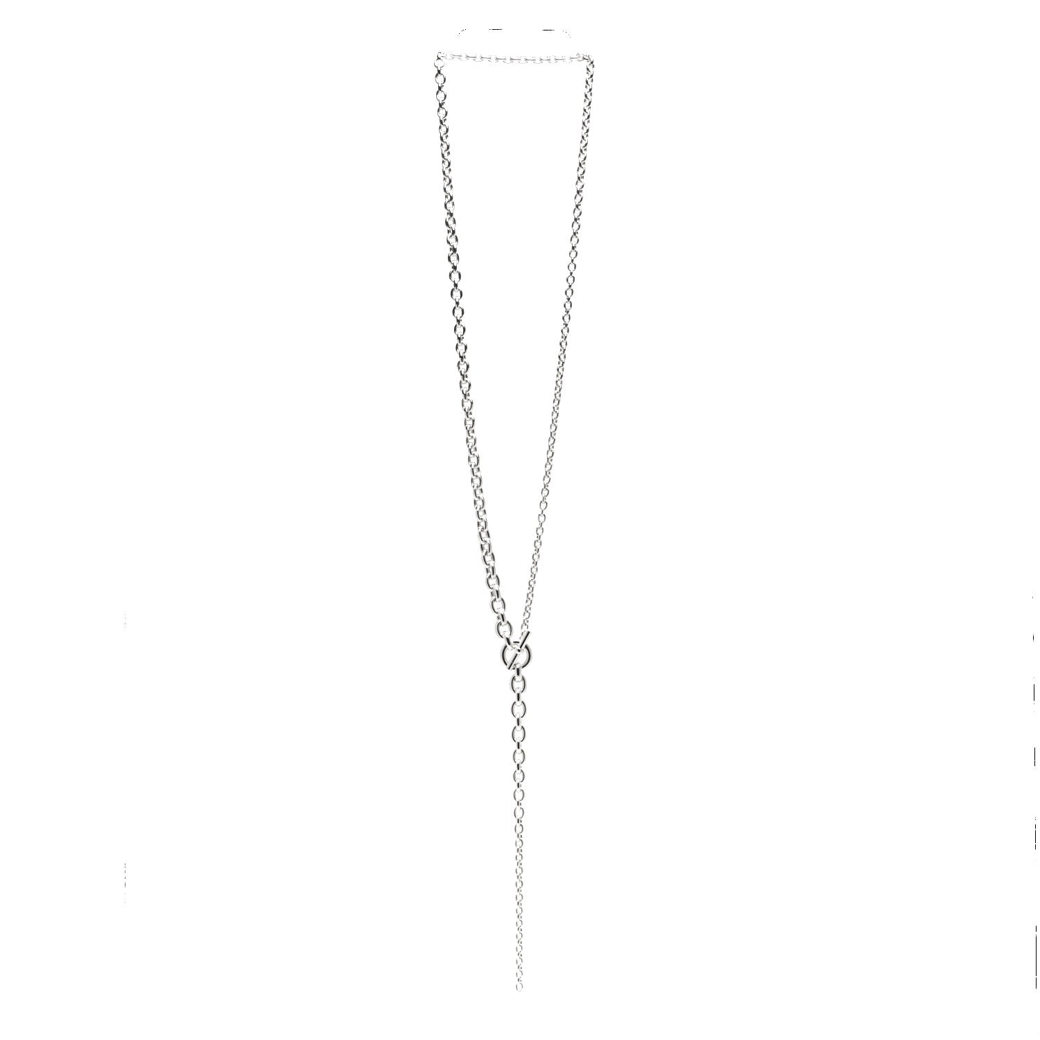 Hermes Sterling Silver Crescendo Necklace 3 of 4