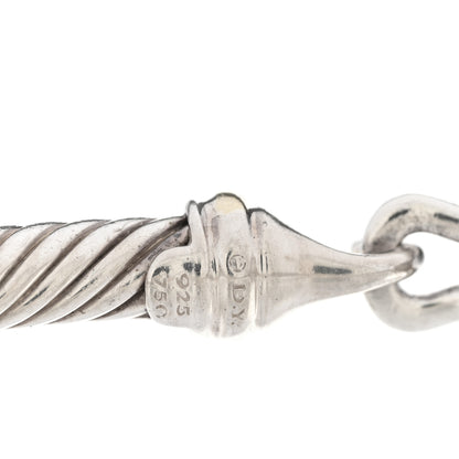 David Yurman DAVID YURMAN Sterling Silver 18K Yellow Gold 5mm Cable Classic Buckle Bracelet 3 of 3