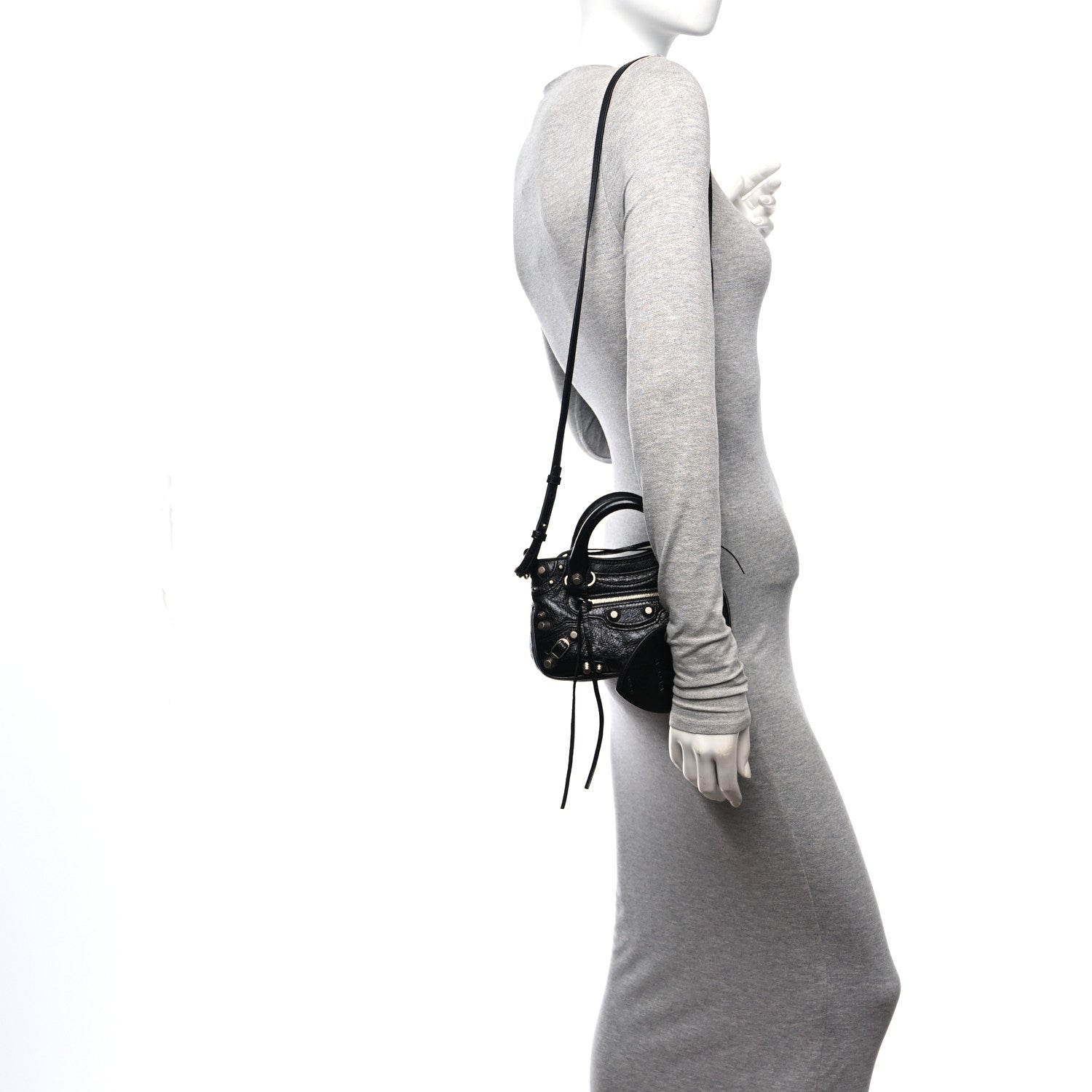 Balenciaga Agneau Arena Neo Cagole Mini Handbag Black 2 of 15