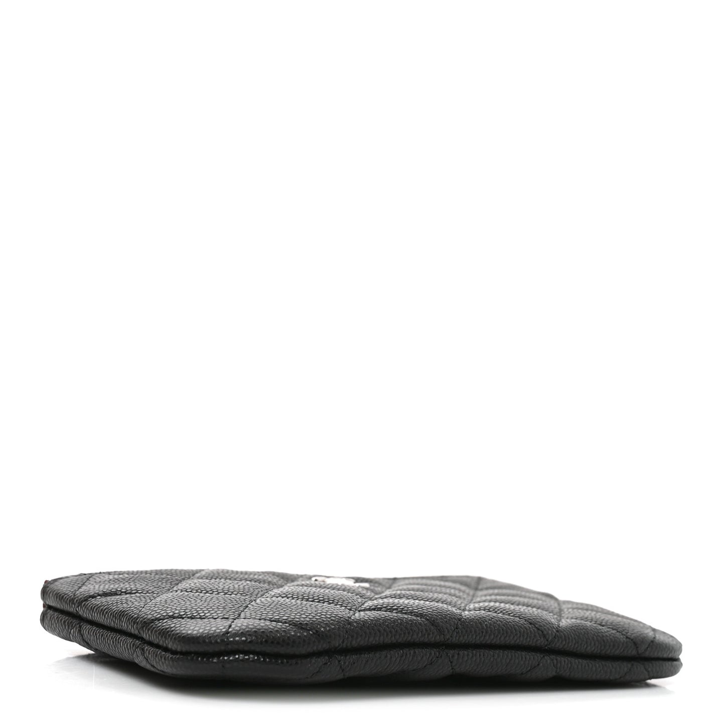 Caviar Quilted Small Cosmetic Case Black