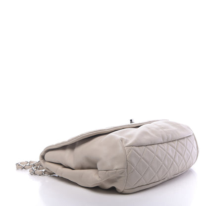Chanel Calfskin Quilted Large Trianon Messenger Flap Light Beige 4 of 11