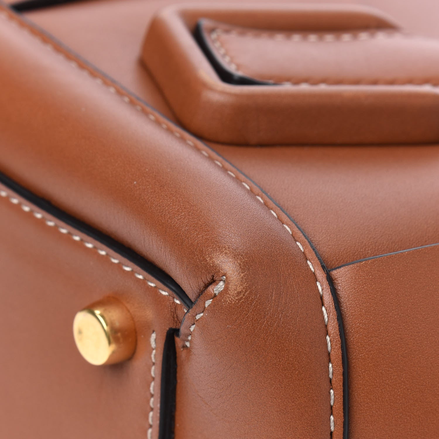 Bottega Veneta French Calfskin Maxi Intrecciato Mini Arco Wood 4 of 4