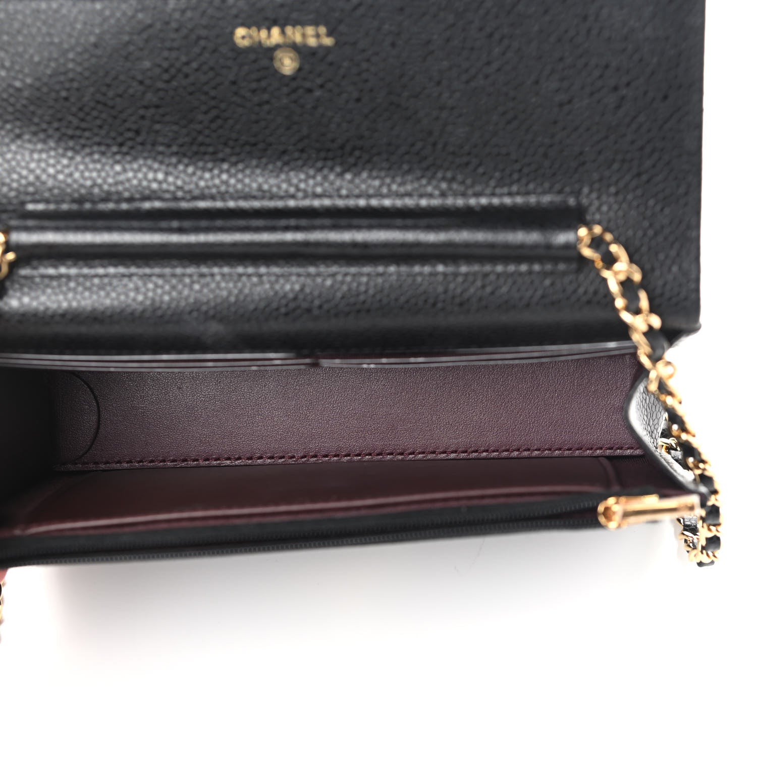 Chanel Caviar Quilted Wallet On Chain WOC Black 5 of 12