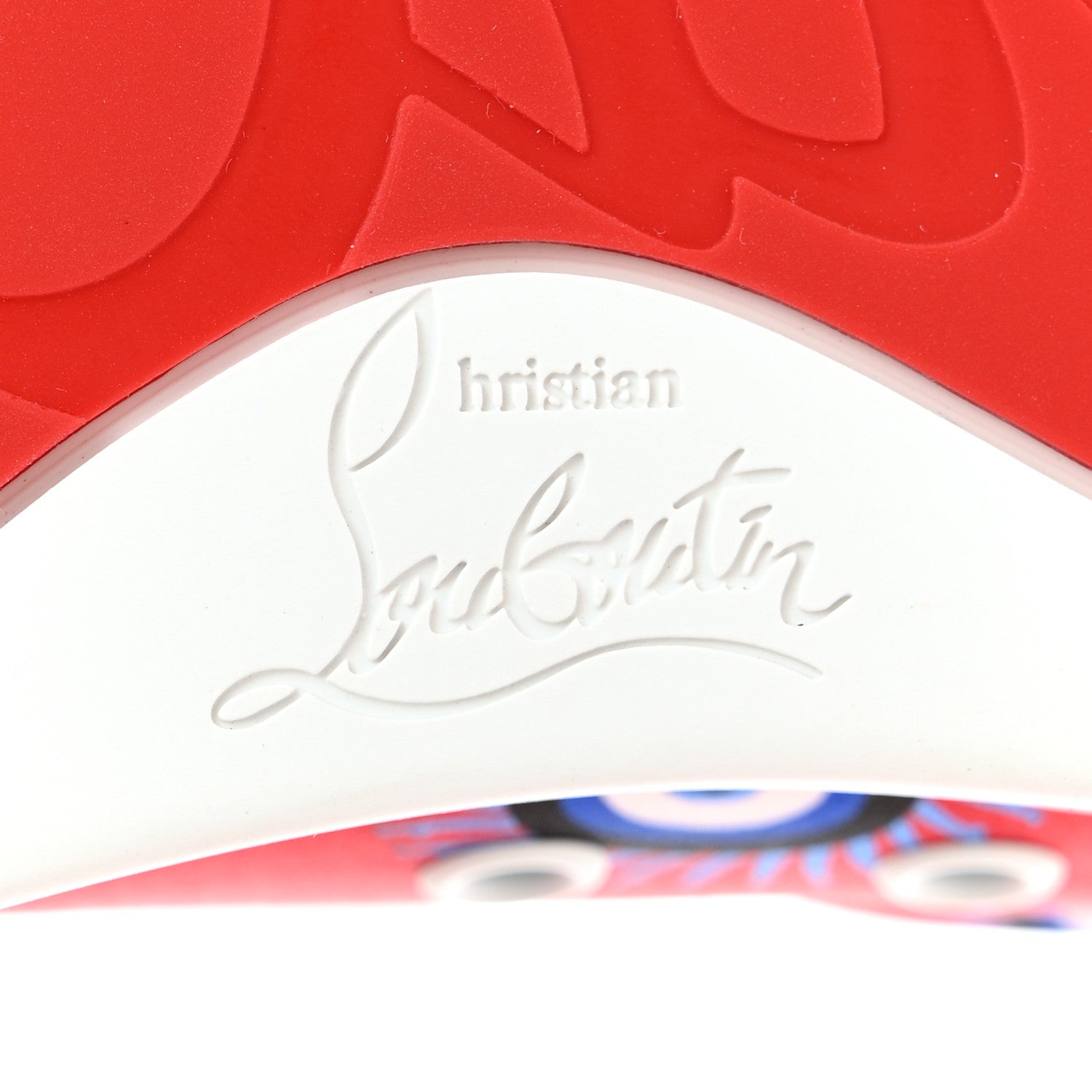 Christian Louboutin Crepe Satin Nappa Womens Vieira Orlato Flat Sneakers 38 Bianco Multi 6 of 8