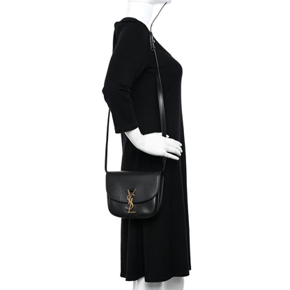 Saint Laurent Smooth Calfskin Classic Monogram Small Kaia Satchel Black 3 of 11
