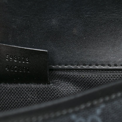 Gucci GG Supreme Monogram Web Slim Belt Bag Black Grey 7 of 11