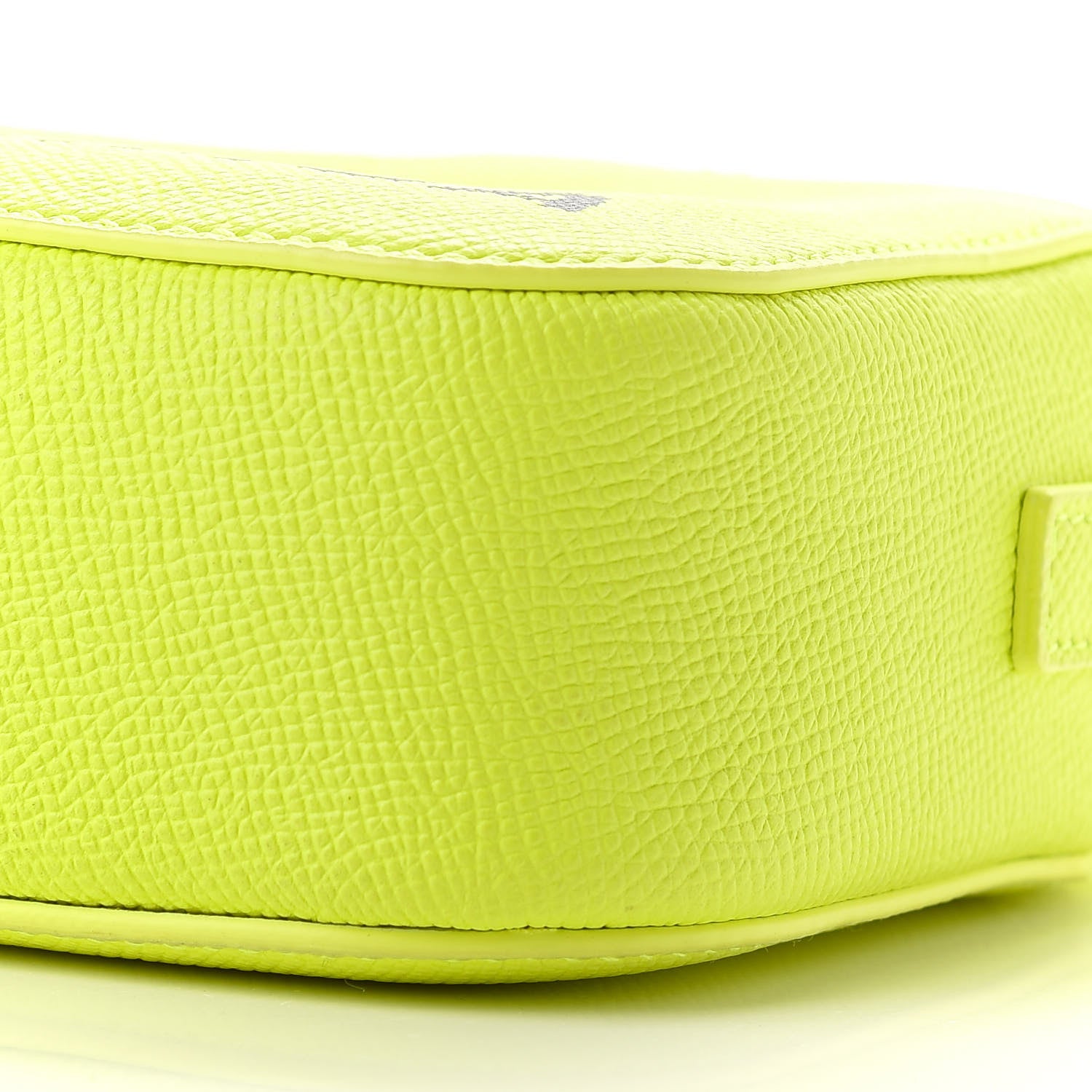 Balenciaga Signature Grained Calfskin Logo XS Ville Camera Bag Acid Green Black 8 of 10