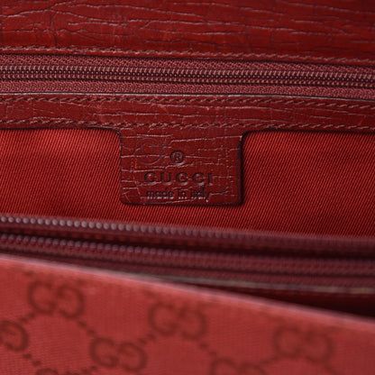 Gucci Monogram Small Bamboo Tote Red 7 of 17