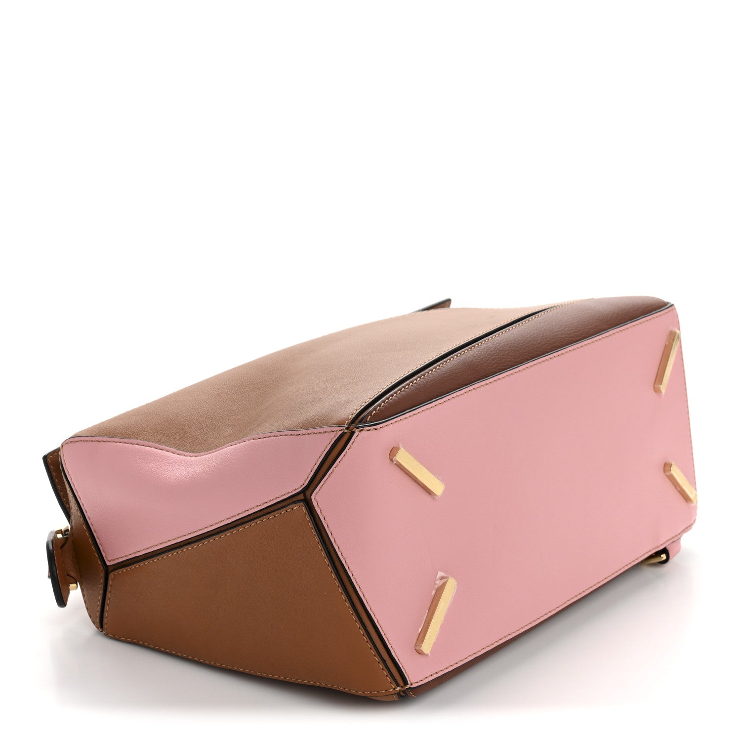 Loewe Calfskin Medium Puzzle Bag Tan Medium Pink 4 of 9