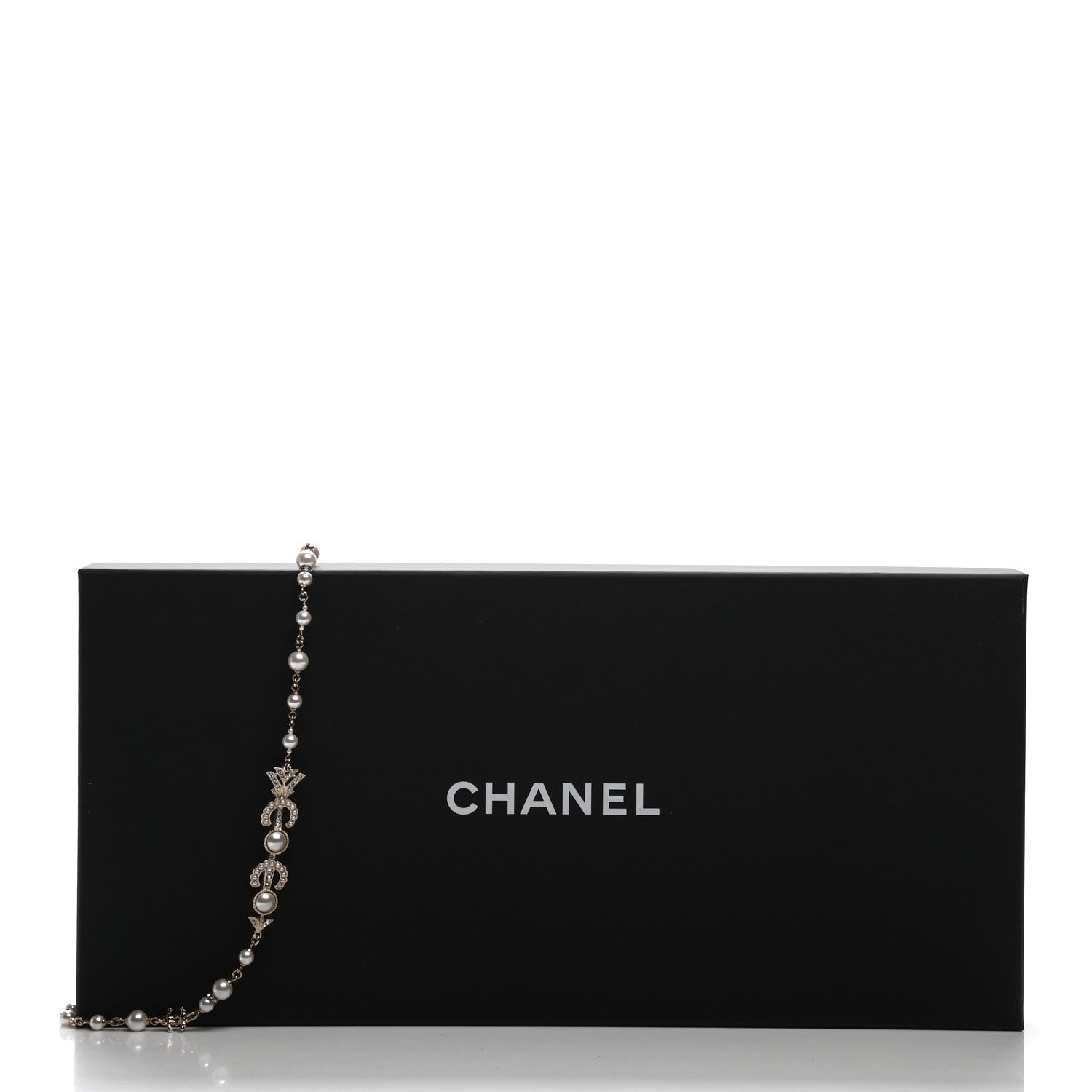 Chanel Pearl CC Coco Necklace Gold 5 of 5