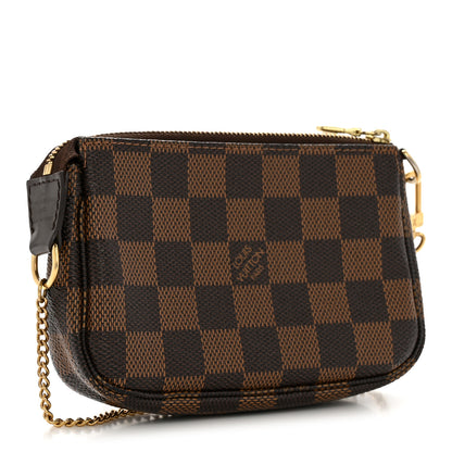 Louis Vuitton Damier Ebene Complice Trunks and Bags Mini Pochette Accessories Red 3 of 8