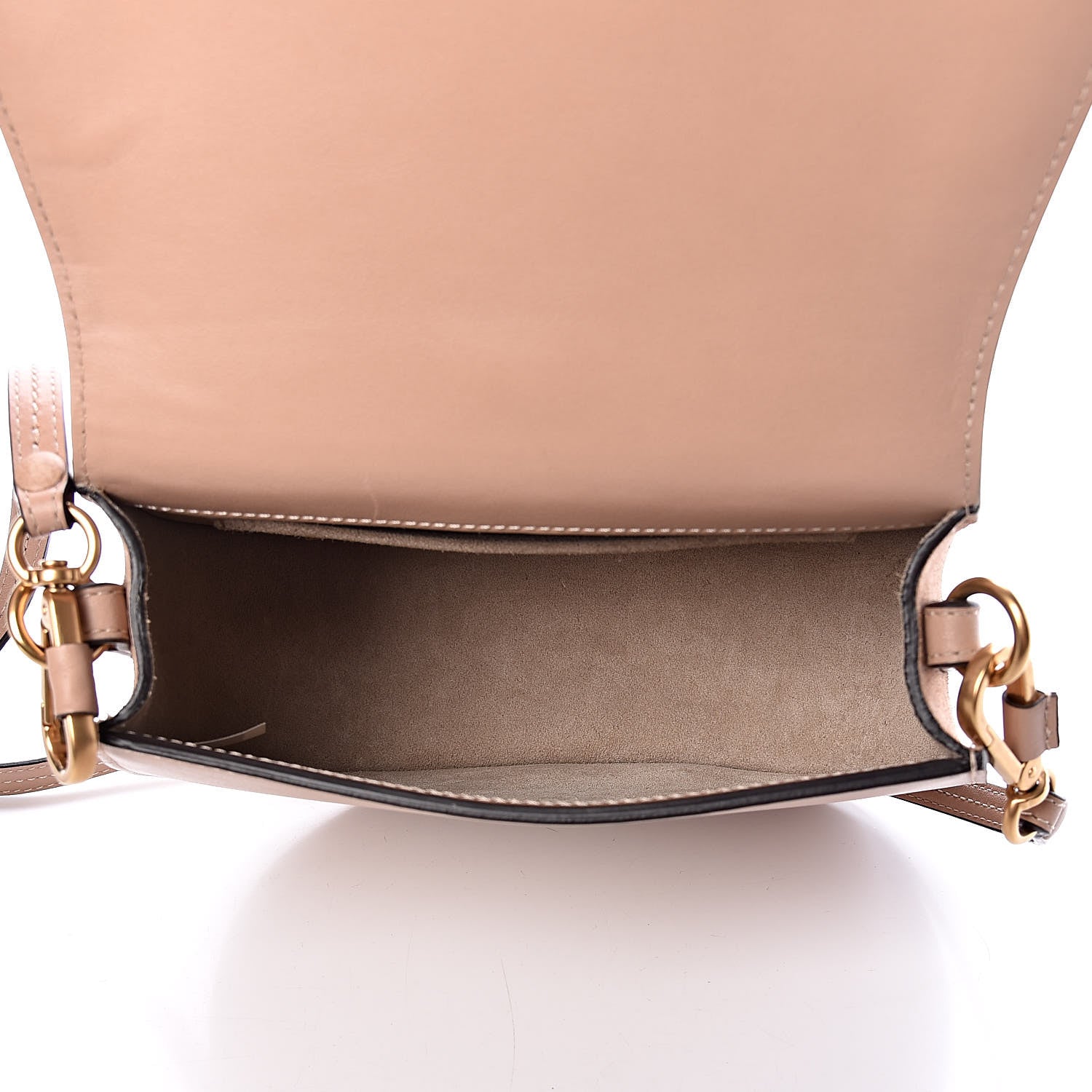 Chloe Calfskin Suede Medium Nile Bracelet Bag Biscotti Beige 5 of 11