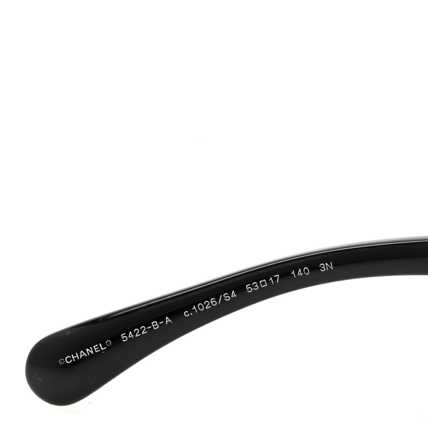 Chanel Acetate Strass Square Sunglasses 5422-B-A Black White 5 of 7