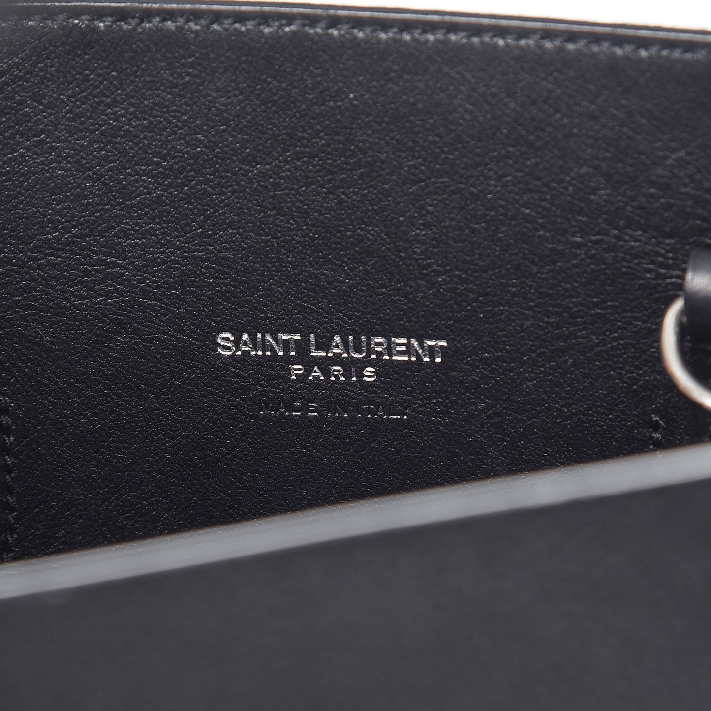 Grained Calfskin Baby Sac De Jour Black