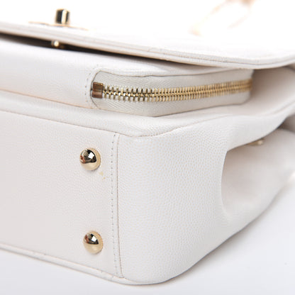 Chanel Caviar Quilted Medium Business Affinity Flap White 10 of 17