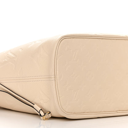 Louis Vuitton Empreinte Monogram Giant Neverfull MM Cream 9 of 14