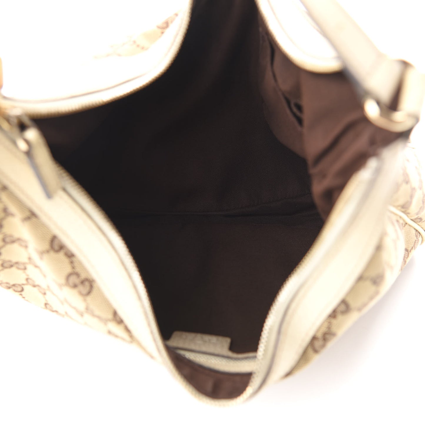 GG Monogram Medium Charmy Hobo Off White