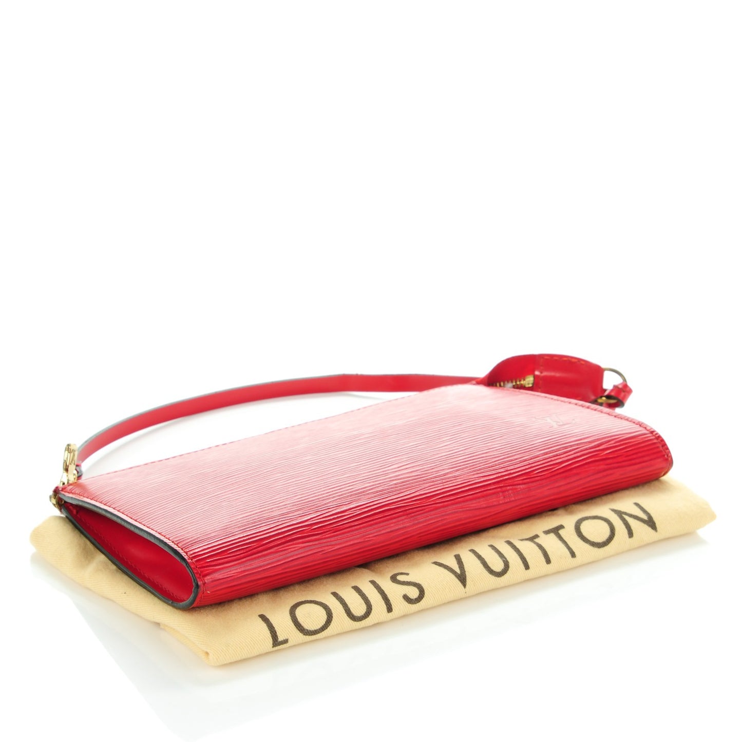 Epi Pochette Accessories 21 Castillan Red